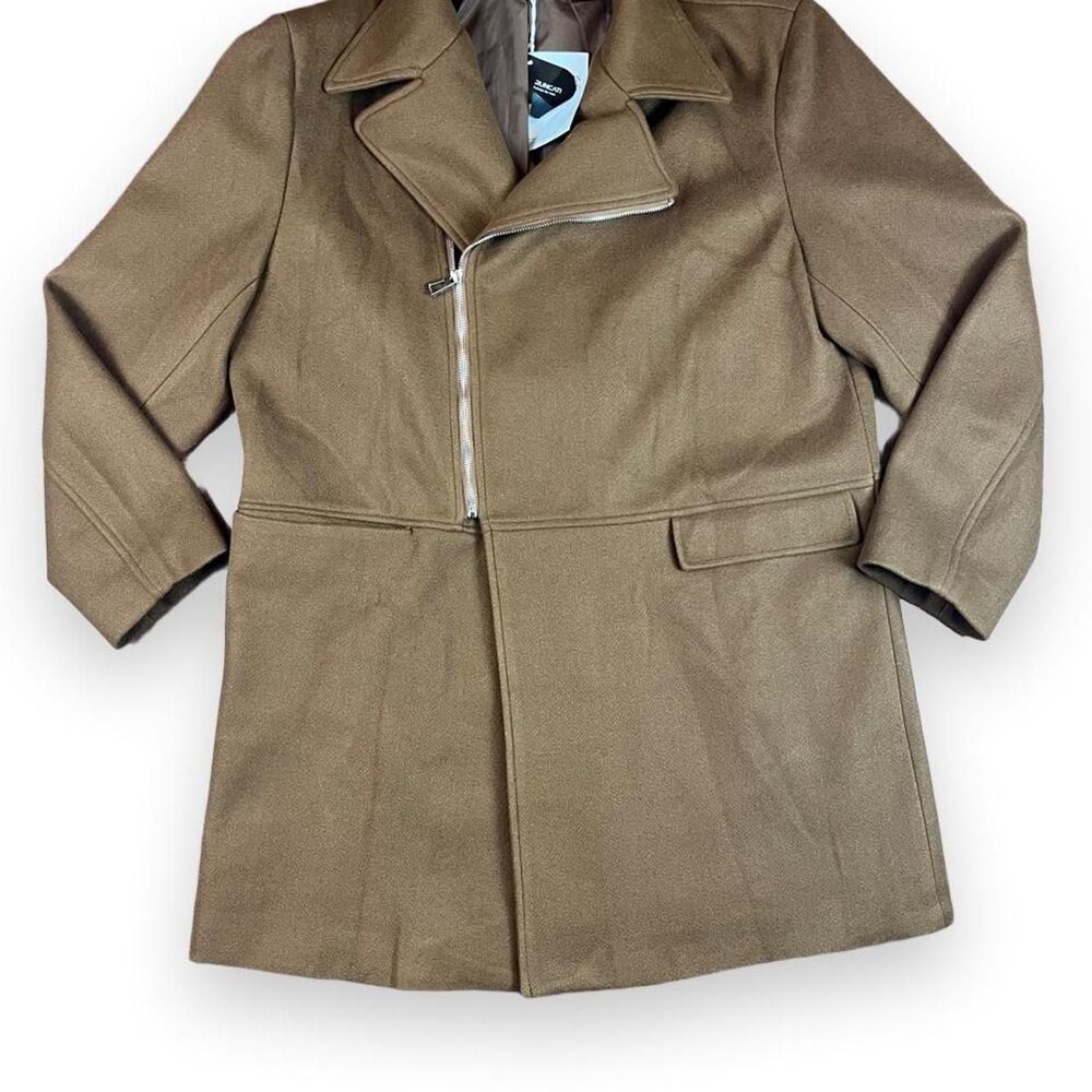 NWT Men's Brown Runcati Half Zip Coat